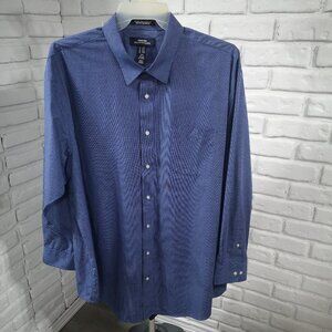 Lands' End Outfitters Men's Size 19 Tall Wrinkle Free Dress Shirt